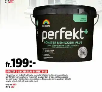 Bauhaus FÖNSTER & SNICKERIFÄRG PERFEKT PLUS erbjuda