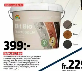 Bauhaus Träolja elit bio erbjuda