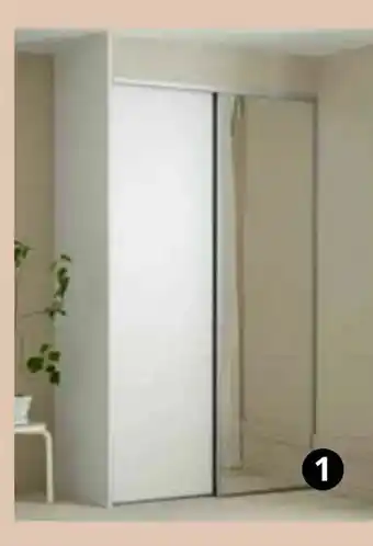 Skjutdörr klar spegel