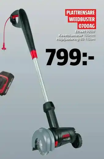 Plattrensare weedbuster 0700ag