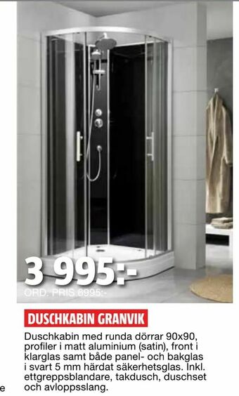 Bauhaus Duschkabin granvik erbjuda