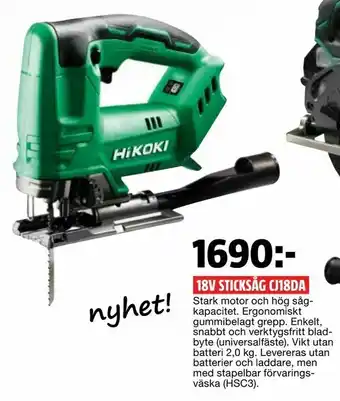 Bauhaus 18v sticksåg cj18da erbjuda