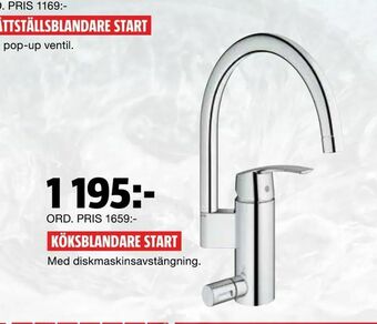 Bauhaus Köksblandare start erbjuda
