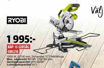 Bauhaus Kap- & gersåg ems216 erbjuda