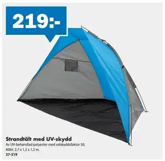 Strandtält med UV-skydd