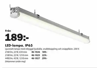 LED-lampa, IP65