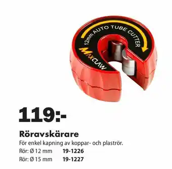 Biltema Röravskärare erbjuda