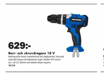 Biltema Borr- och skruvdragare 18 V erbjuda