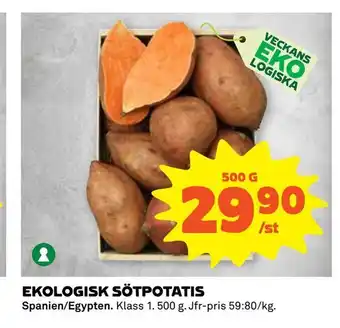 Coop Extra Ekologisk sötpotatis erbjuda