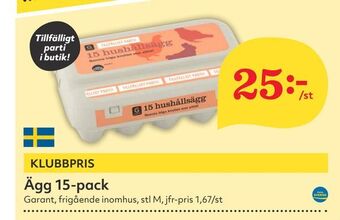 Hemköp Ägg 15-pack erbjuda