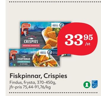 Hemköp Fiskpinnar, crispies erbjuda