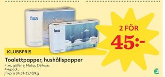 Hemköp Toalettpapper, hushållspapper erbjuda