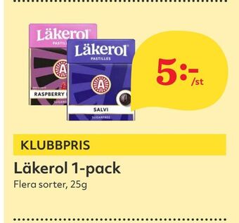 Hemköp Läkerol 1-pack erbjuda