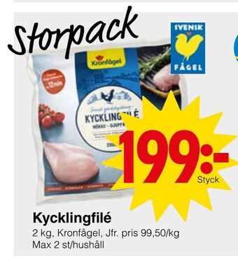 Matöppet Kycklingfilé erbjuda