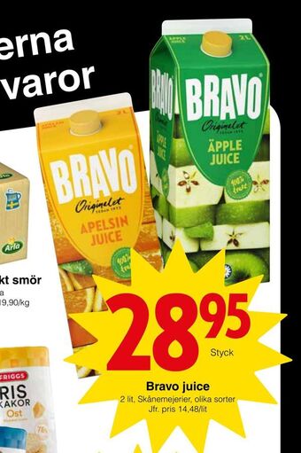 Matöppet Bravo juice erbjuda