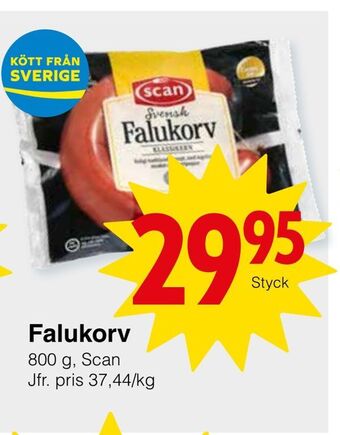 Matöppet Falukorv erbjuda