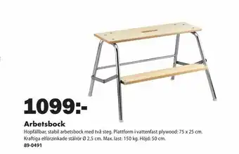 Biltema Arbetsbock erbjuda