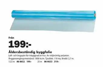 Biltema Åldersbeständig byggfolie erbjuda