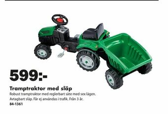 Tramptraktor med släp