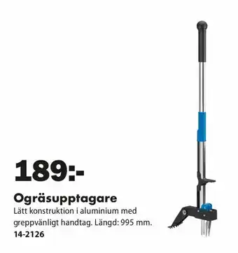 Biltema Ogräsupptagare erbjuda