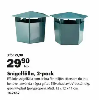 Biltema Snigelfälla 2-pack erbjuda