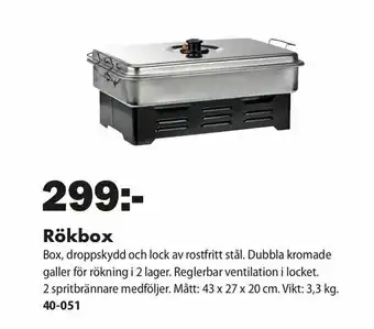 Biltema Rökbox erbjuda