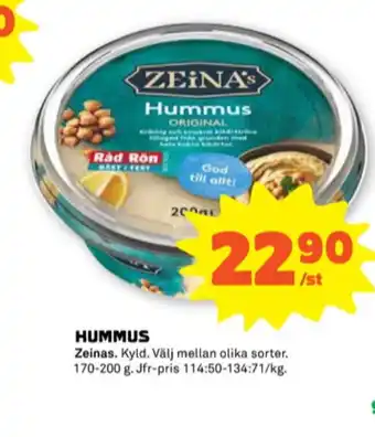 Stora Coop Zeinas hummus erbjuda