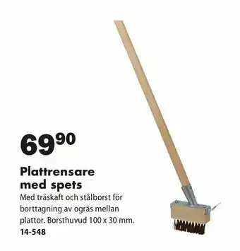 Biltema Plattrensare med spets erbjuda
