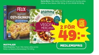 Stora Coop Felix matpajer erbjuda