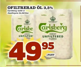 Bonum Matmarknad Ofiltrerad öl 3,5% erbjuda
