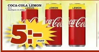 Bonum Matmarknad Coca-cola lemon erbjuda