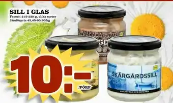 Bonum Matmarknad Sill i glas erbjuda