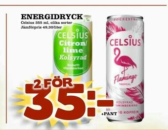 Bonum Matmarknad Energidryck erbjuda