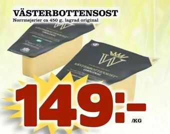 Bonum Matmarknad Västerbottensost erbjuda