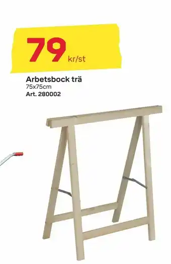 Byggmax Arbetsbock trä erbjuda