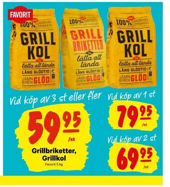 City Gross Grillbriketter, Grillkol erbjuda