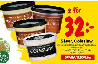 City Gross Såser, Coleslaw erbjuda