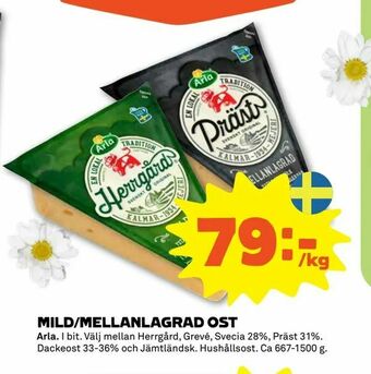 Coop Forum Mild/mellanlagrad ost erbjuda