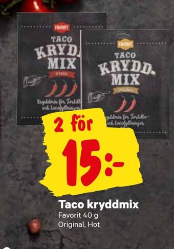 City Gross Taco kryddmix erbjuda