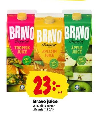City Gross Bravo juice erbjuda