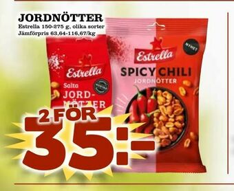 Din Mat Jordnötter erbjuda