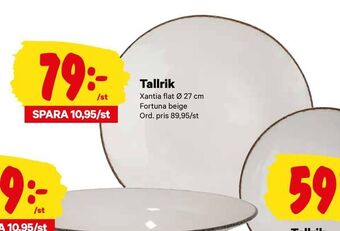 City Gross Tallrik erbjuda