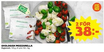 Coop Extra Ekologisk mozzarella erbjuda