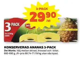 Konserverad ananas 3-pack