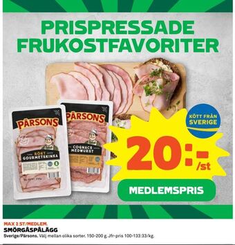 Coop Konsum Smörgåspålägg erbjuda