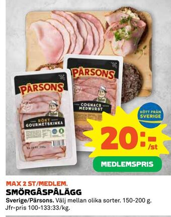 Coop Daglivs Smörgåspålägg erbjuda