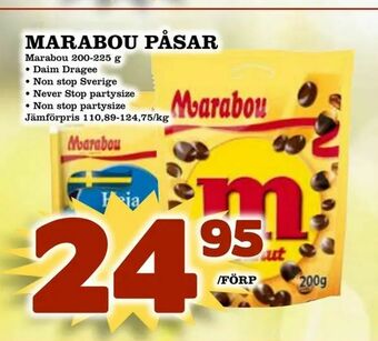 Din Mat Marabou påsar erbjuda