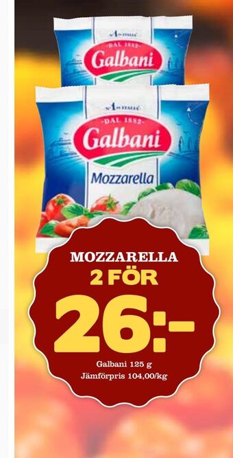 Din Mat Mozzarella erbjuda