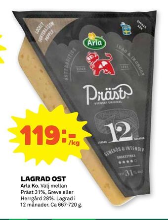 Stora Coop Lagrad ost erbjuda