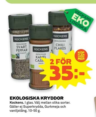 Stora Coop Ekologiska kryddor erbjuda
